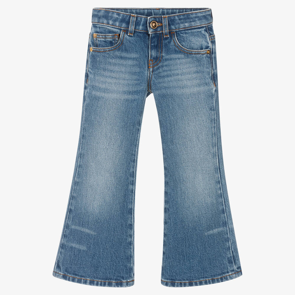 Versace - Blaue Jeans mit Schlag (M) | Childrensalon