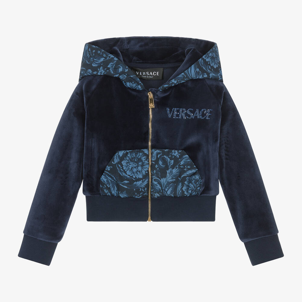 Versace velour sweatshirt outlet