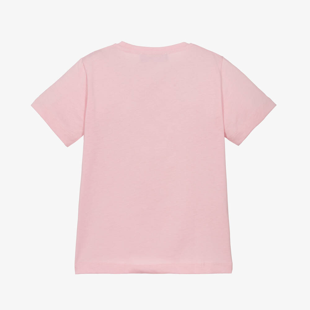 Versace-Girls Blush Cotton Medusa Tee | Childrensalon Outlet