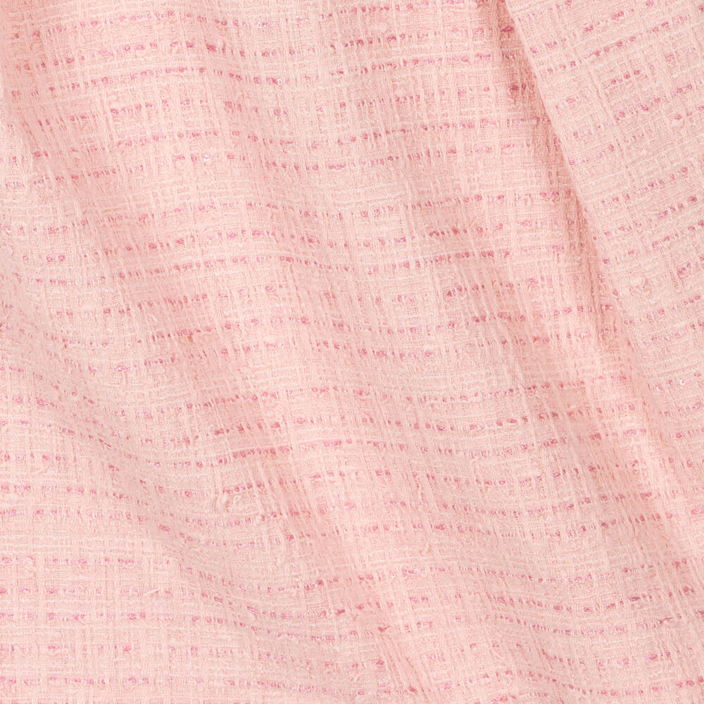 Versace-Girls Blush Tweed A-Line Dress | Childrensalon Outlet