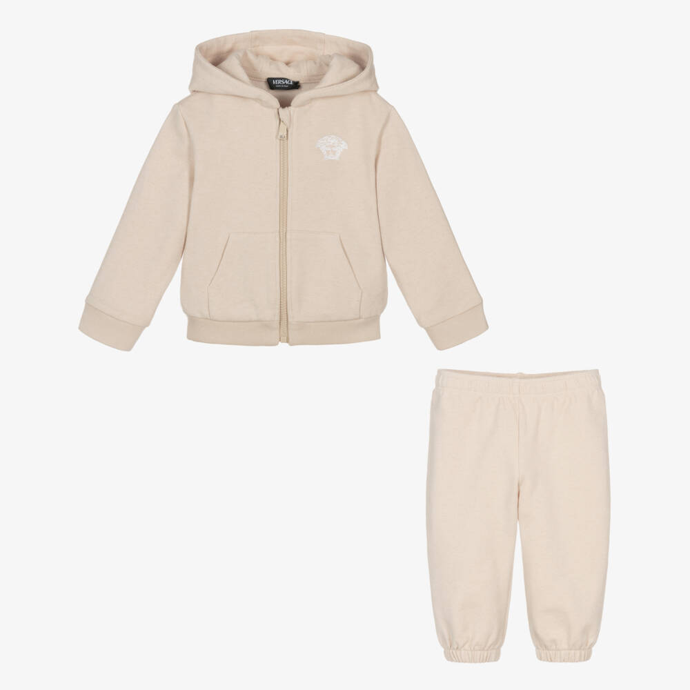 Versace-Girls Cozy Cashmere Cotton Suit | Childrensalon Outlet