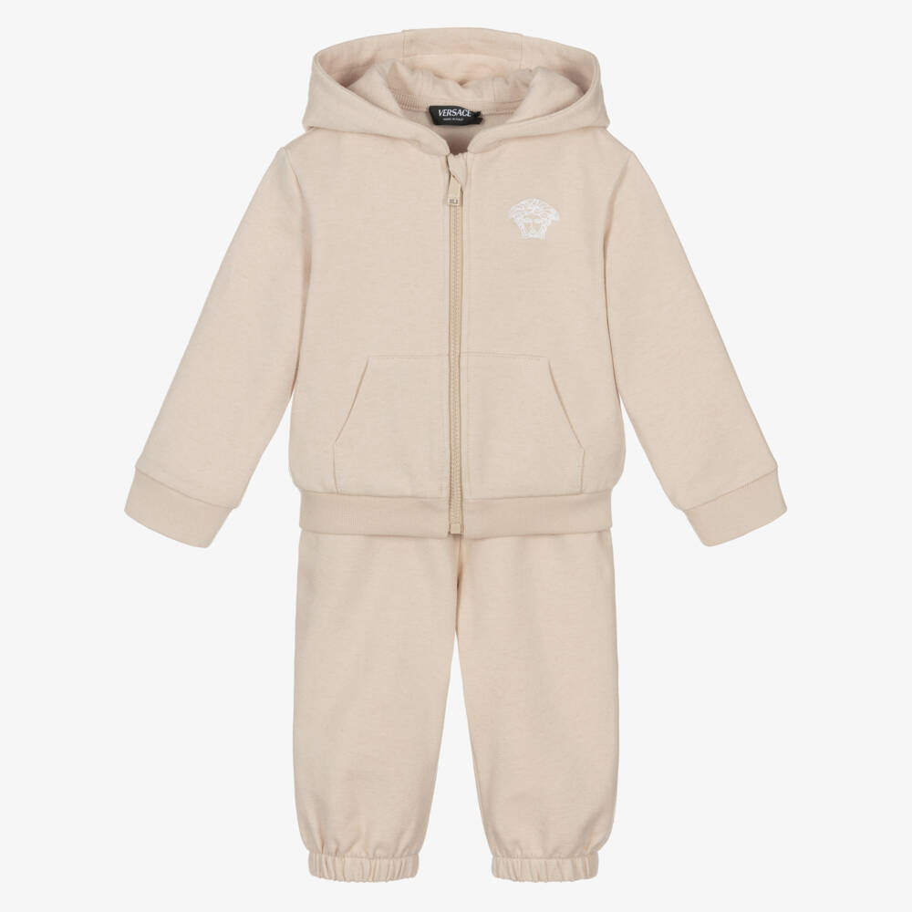 Versace-Girls Cozy Cashmere Cotton Suit | Childrensalon Outlet