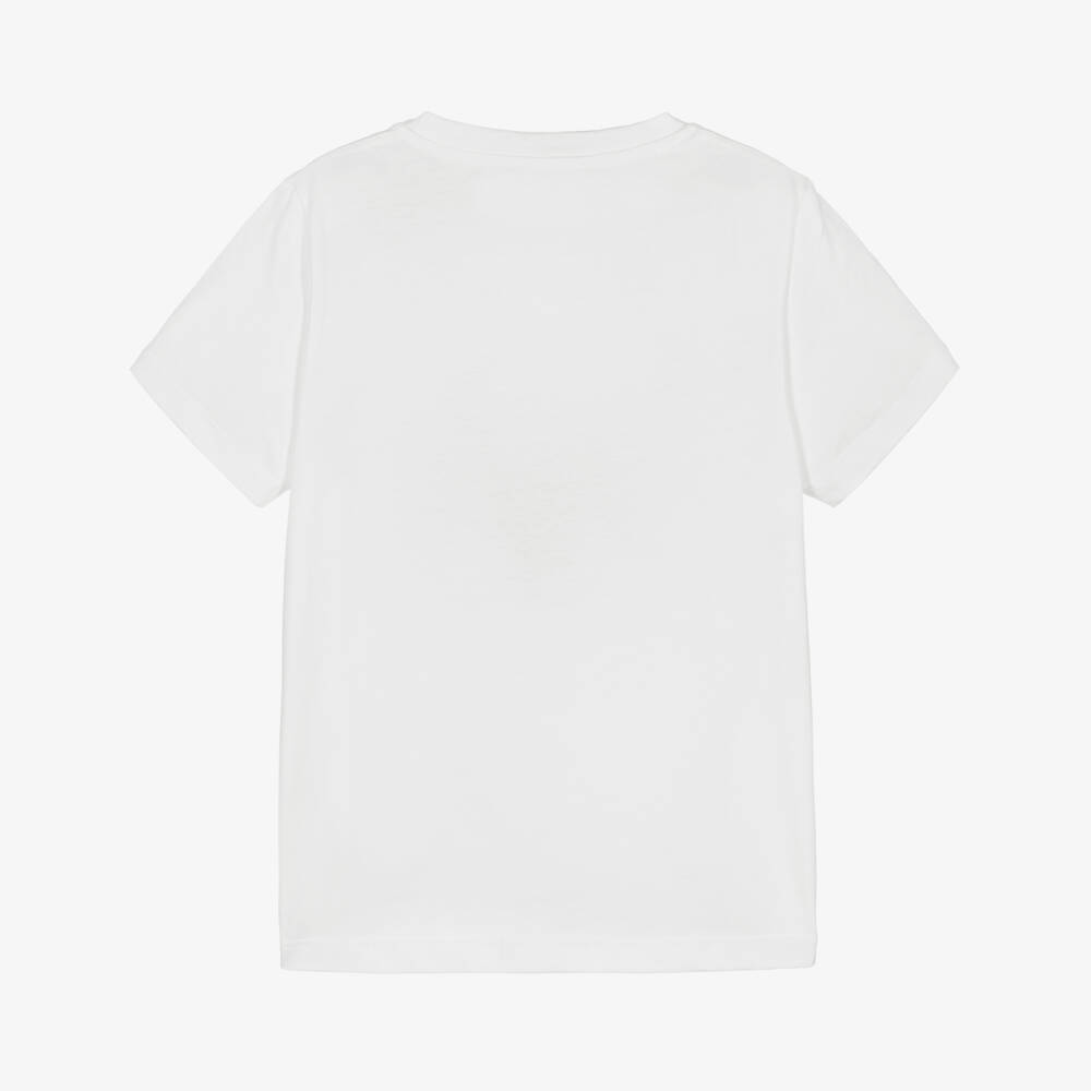 Versace-Girls Elegant Baroque White Tee | Childrensalon Outlet