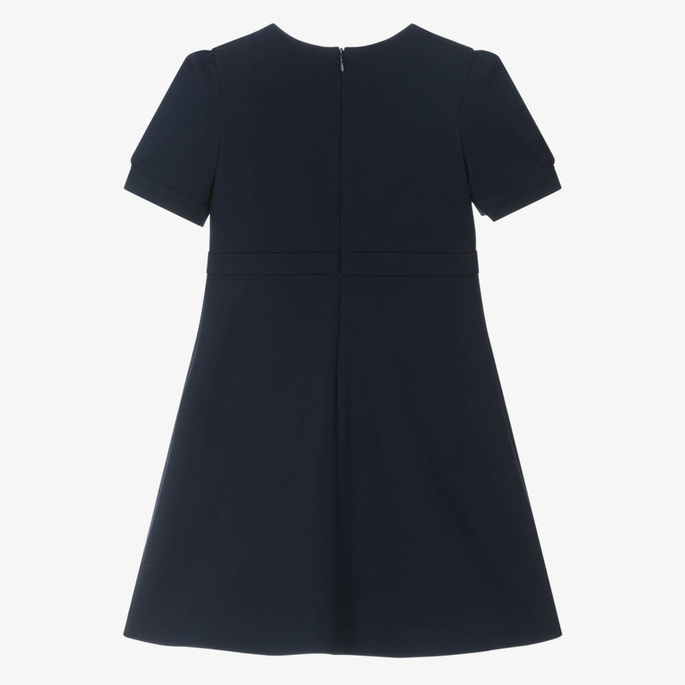 Versace-Girls Elegant Navy A-Line Dress | Childrensalon Outlet