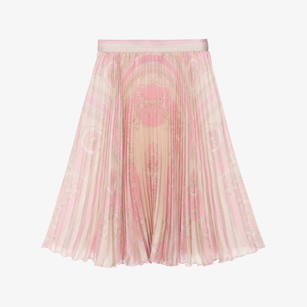 Versace-Girls Elegant Pink Baroque Skirt | Childrensalon Outlet