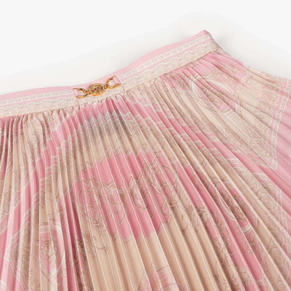 Versace-Girls Elegant Pink Baroque Skirt | Childrensalon Outlet