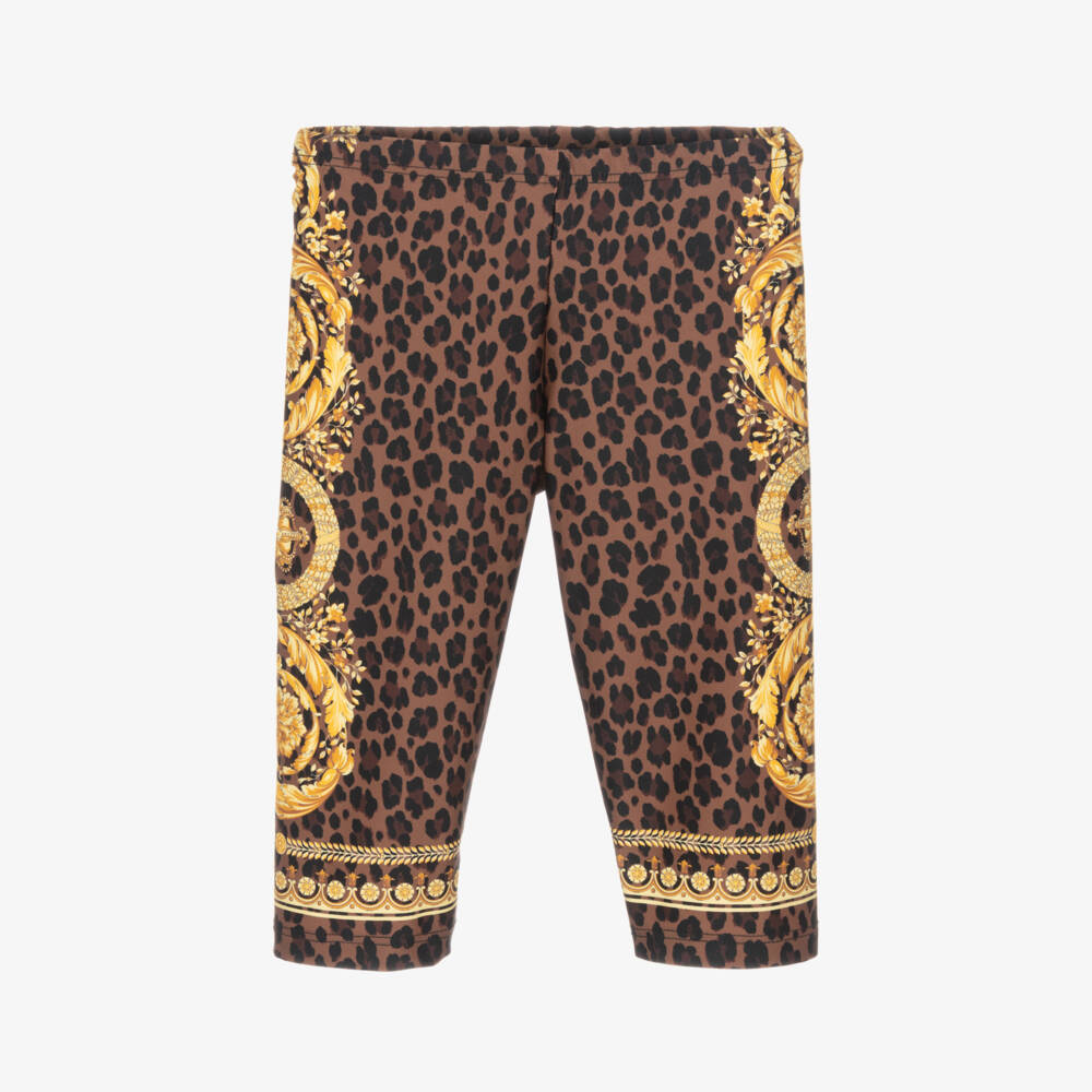 Versace-ليقنز وايلد باروكو لون بني للمولودات | Childrensalon Outlet