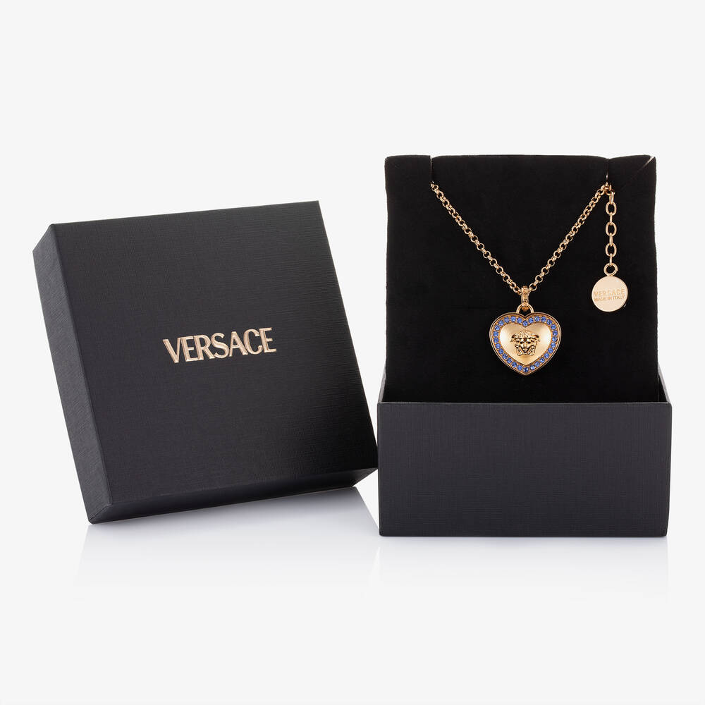 Versace heart necklace hotsell