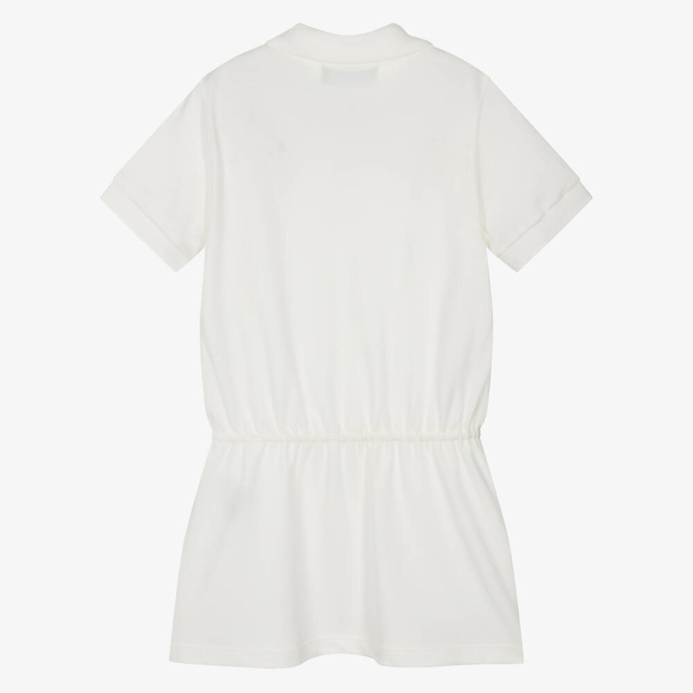 Versace-Кремовое хлопковое теннисное платье для девочек | Childrensalon Outlet