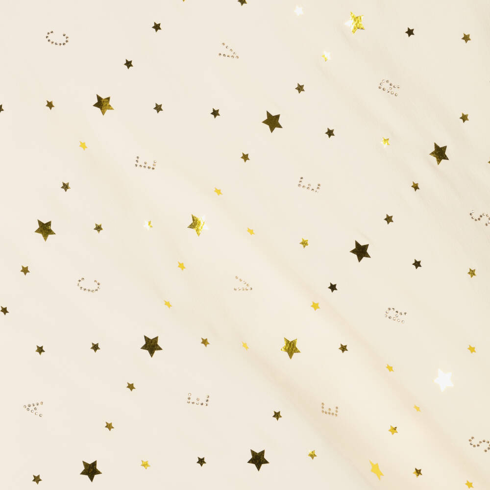 Versace-Girls Ivory Starry Silk Skirt | Childrensalon Outlet