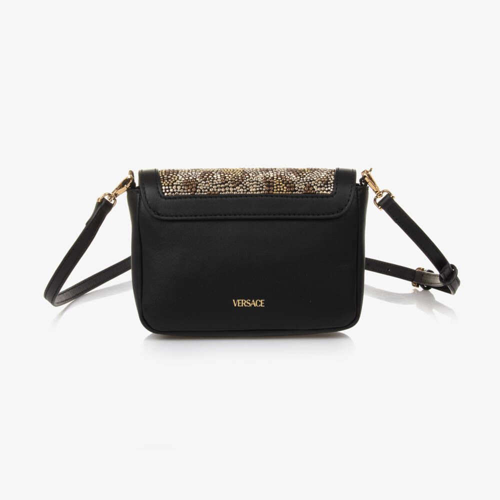 Versace-Girls Leather Leopard Accent Bag | Childrensalon Outlet