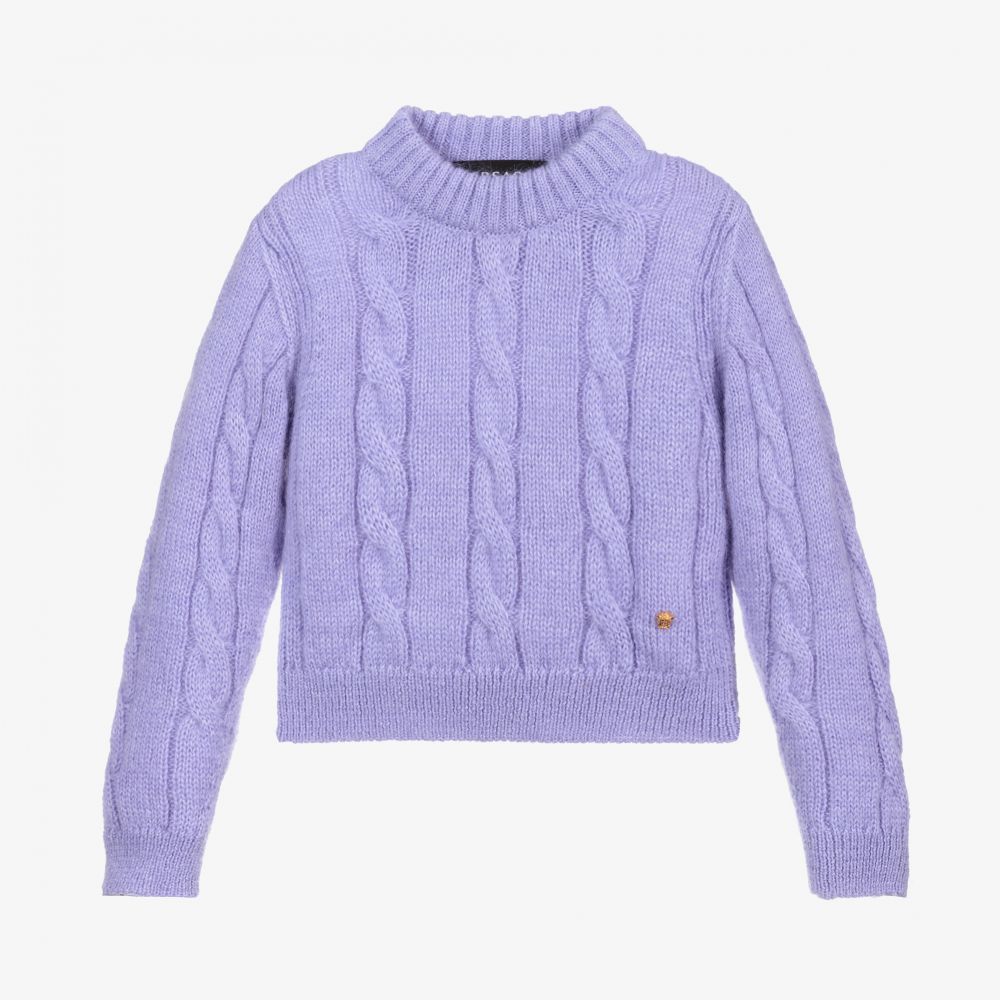 Versace - Лиловый мохеровый свитер для девочек | Childrensalon