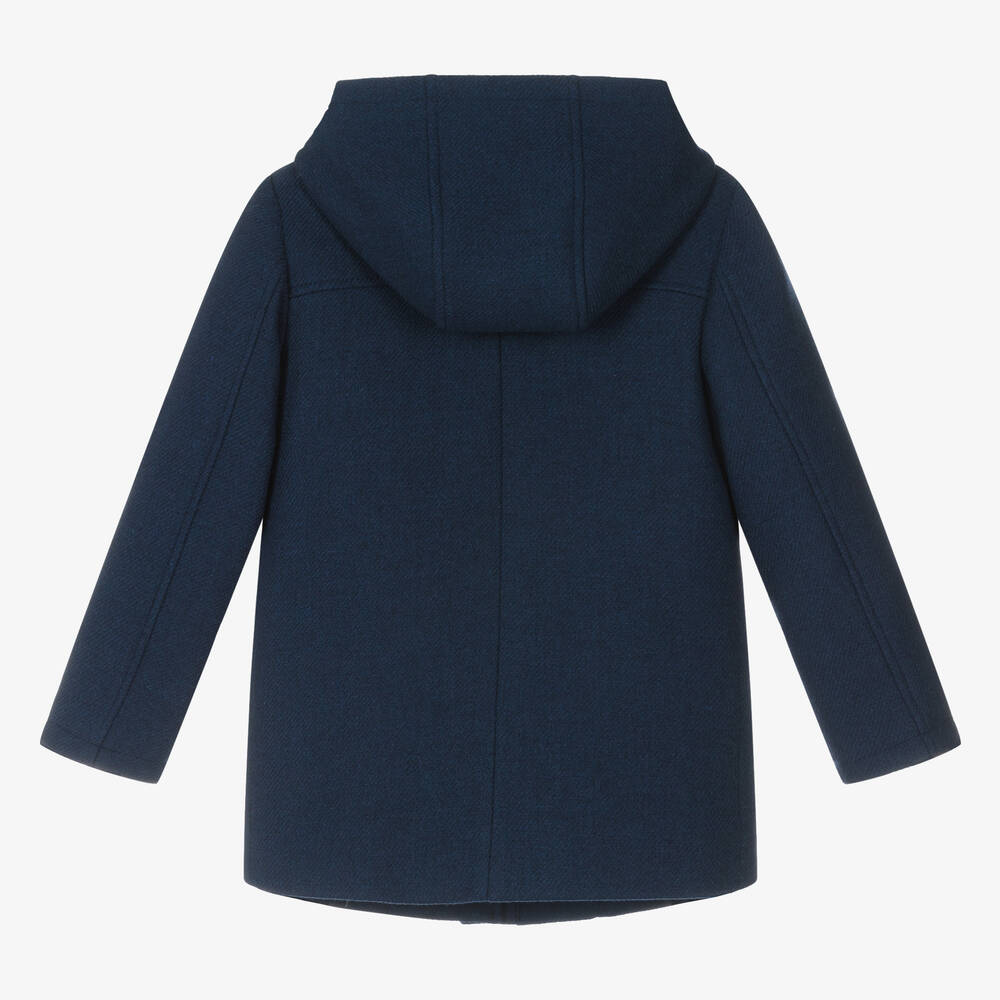 Girls blue duffle coat top