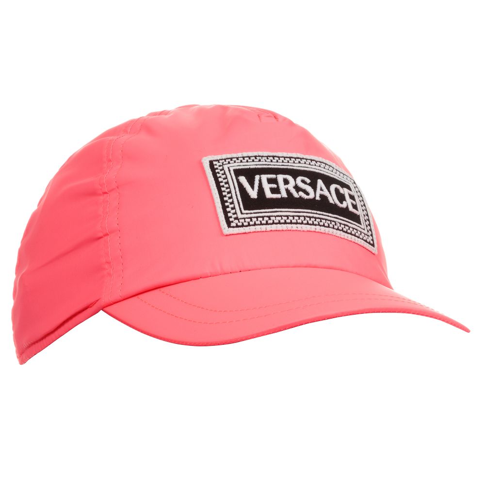 Versace - Girls Neon Pink Logo Cap | Childrensalon