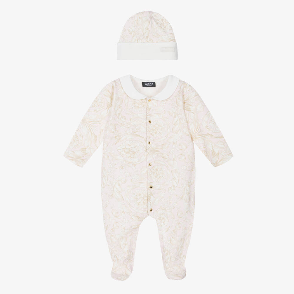 Versace-Набор Барокко бледно-розовый для девочек | Childrensalon Outlet