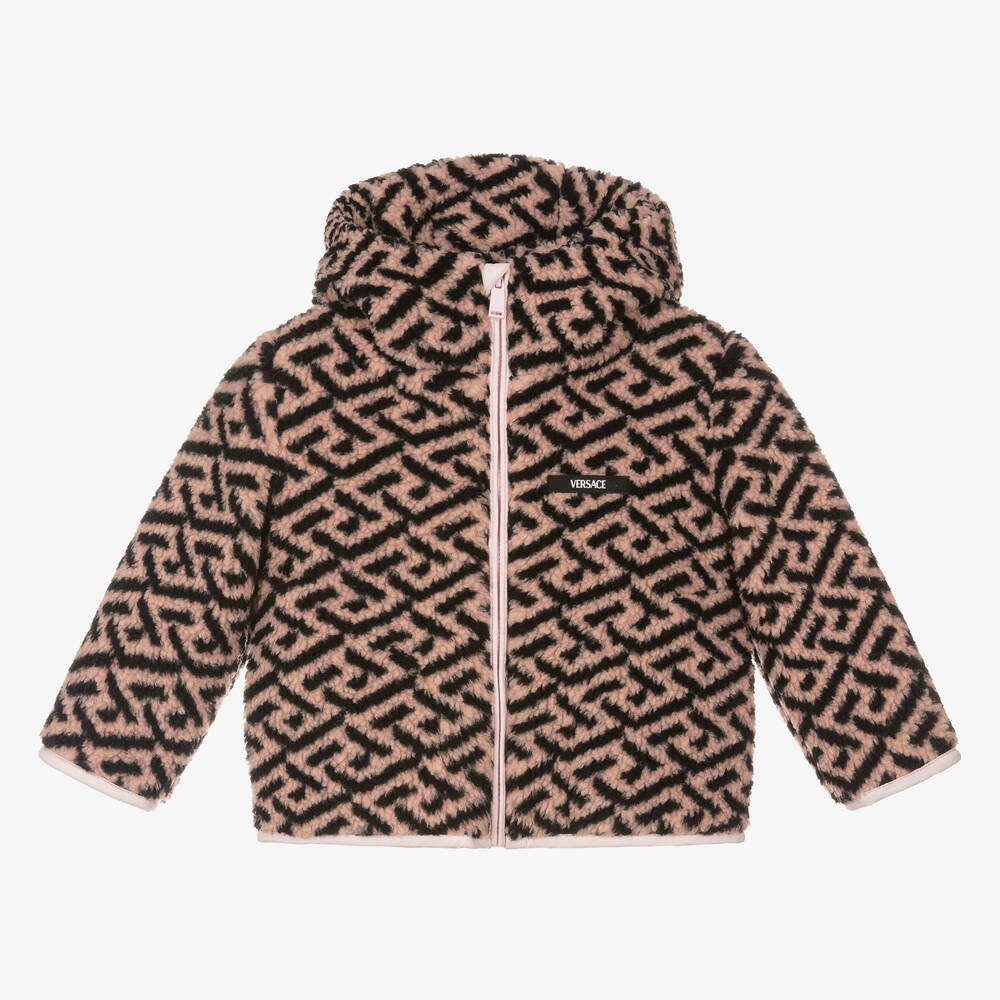 Versace - Pink & Black Greca Jacket | Outlet