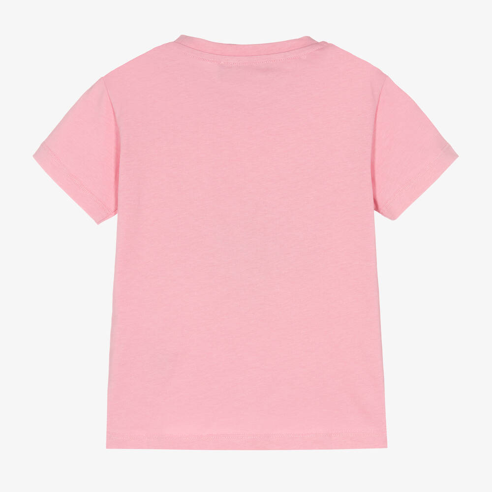 VERSACE♡ピンクコットンTシャツ Mサイズ Versace Logo print pink T-shirt - Pink - Women
