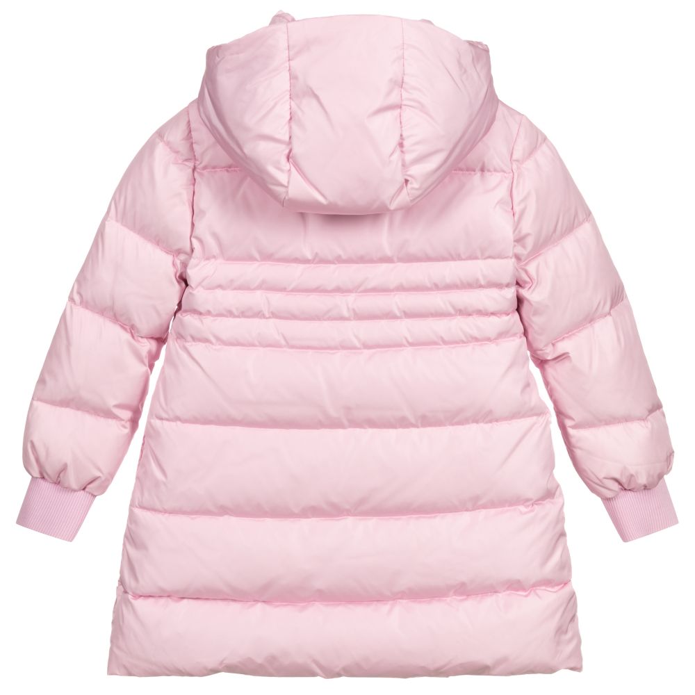 Versace - Girls Pink Down Padded Coat | Childrensalon Outlet