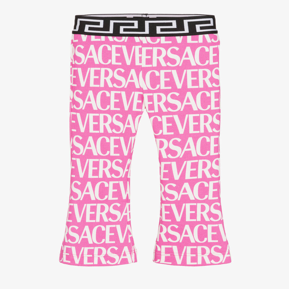 Versace - Rosa Hose mit Print für Mädchen | Childrensalon