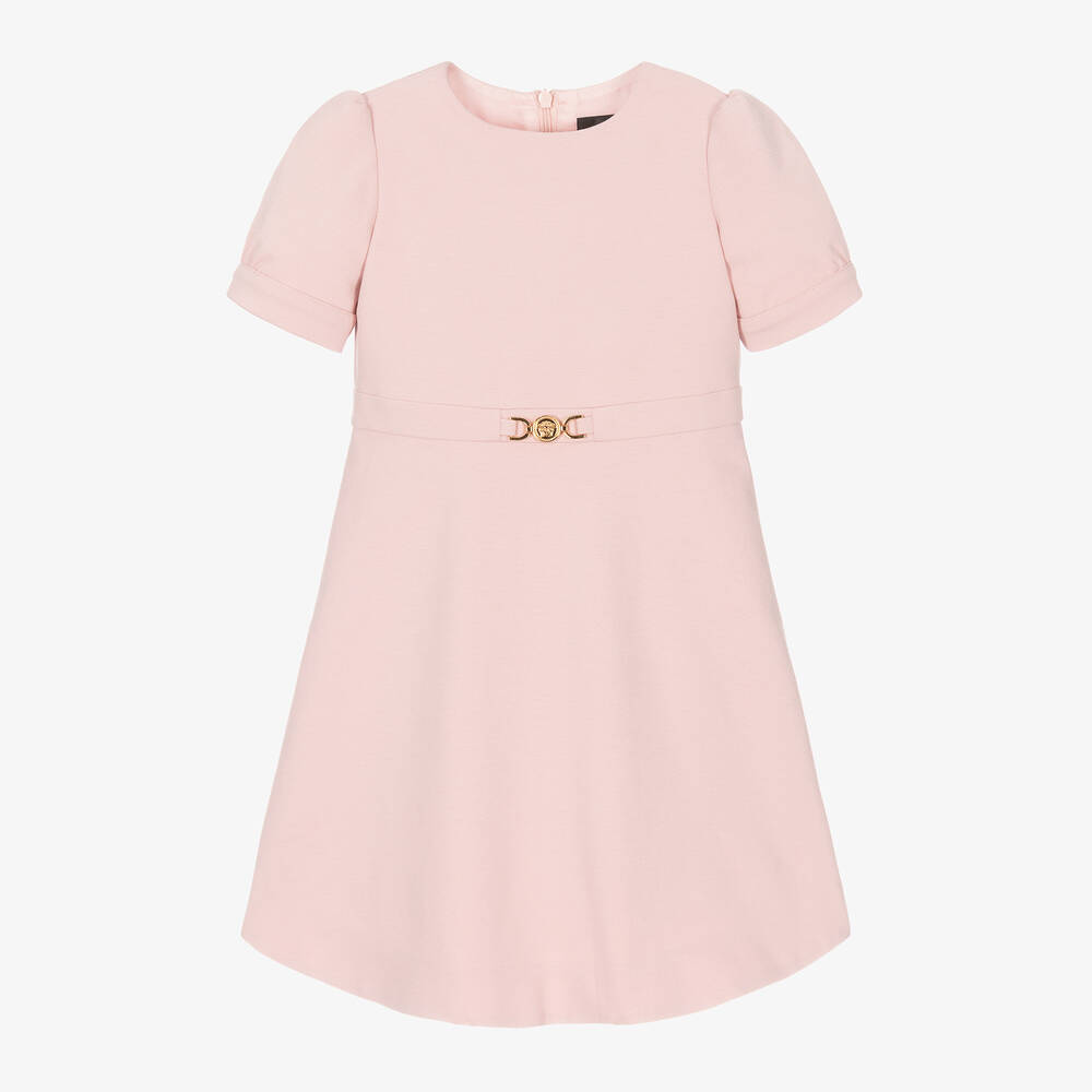 Versace-Girls Pink Milano Jersey Dress | Childrensalon Outlet