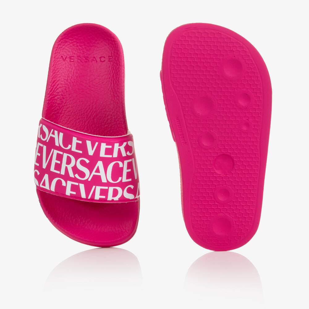 Versace pink sliders outlet
