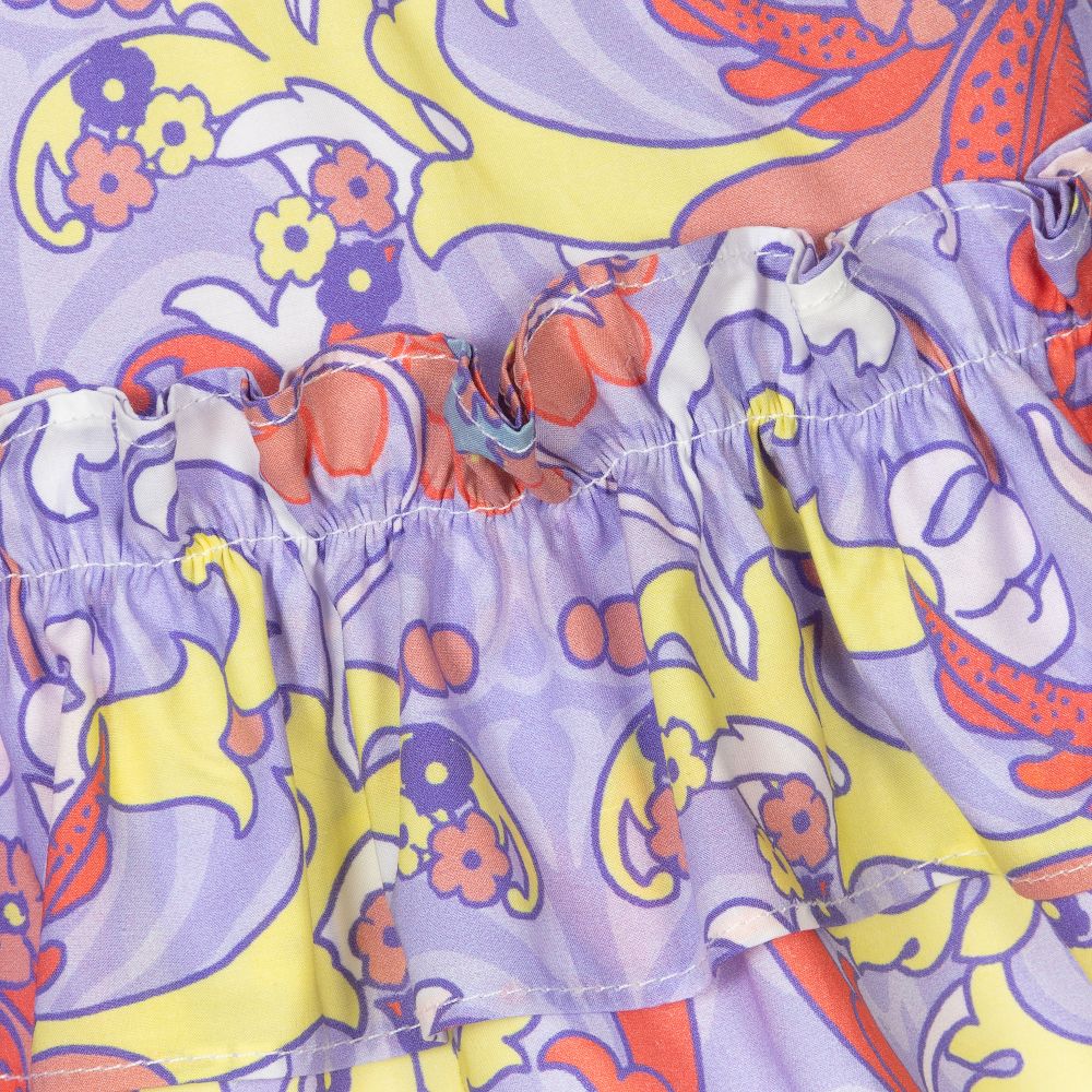 Versace-Girls Purple Baroccofest Skirt | Childrensalon Outlet