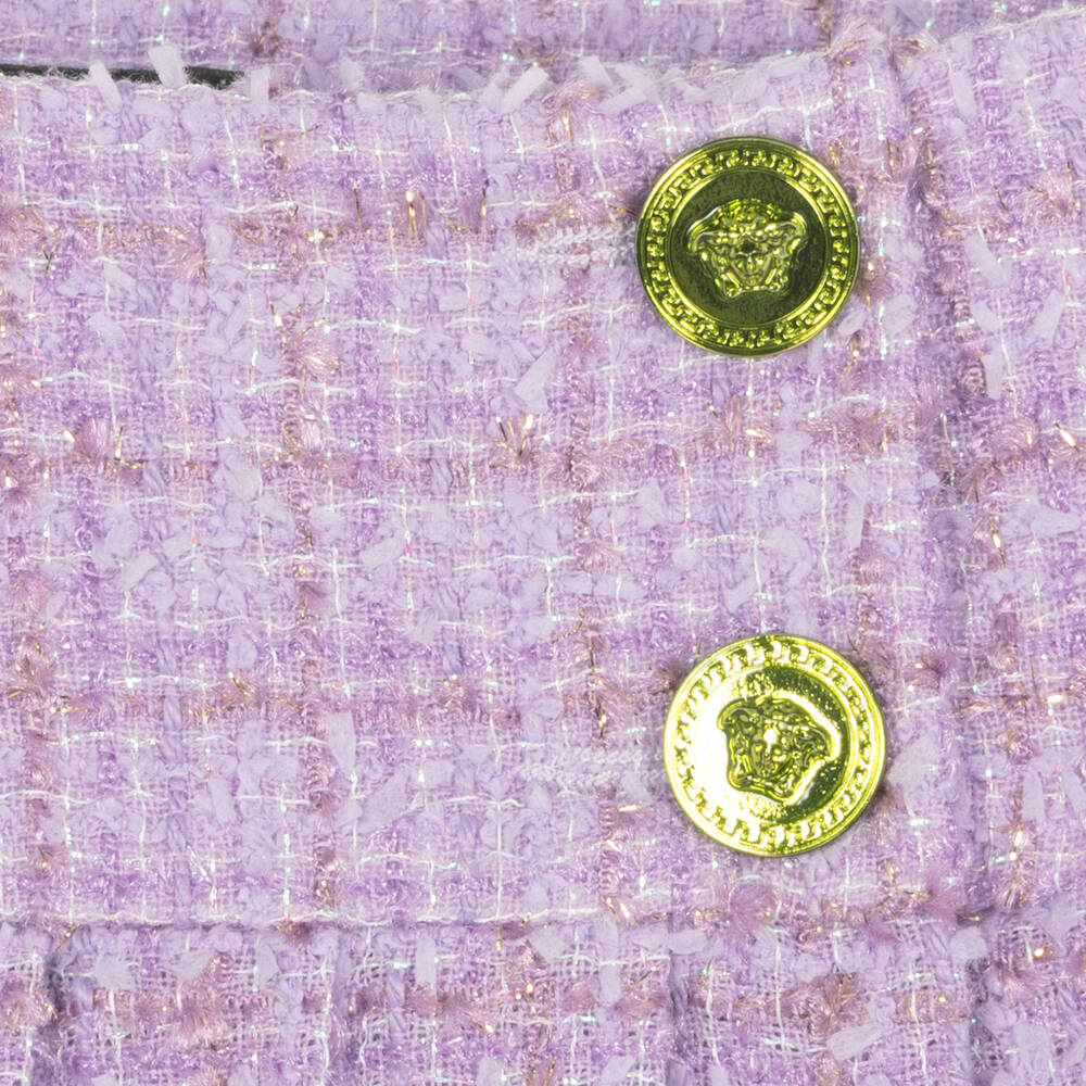 Versace-Фиолетовая юбка из твида | Childrensalon Outlet