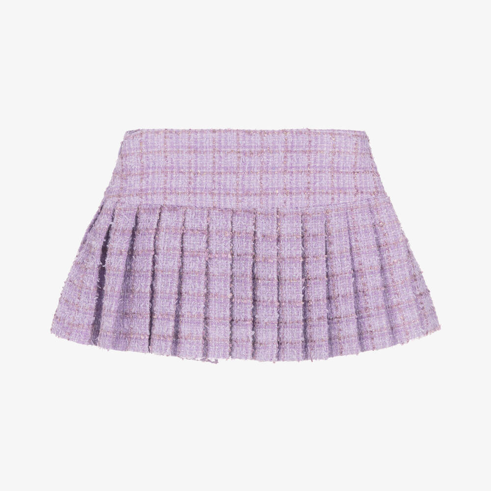 Versace-Фиолетовая юбка из твида | Childrensalon Outlet