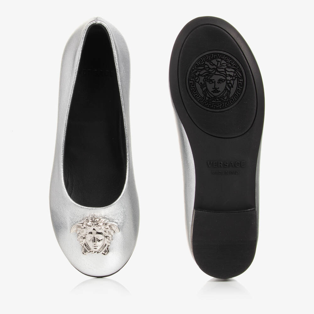 Childrens silver ballet pumps discount