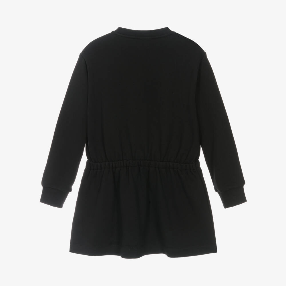 Versace-Girls Sleek Black Medusa Dress | Childrensalon Outlet