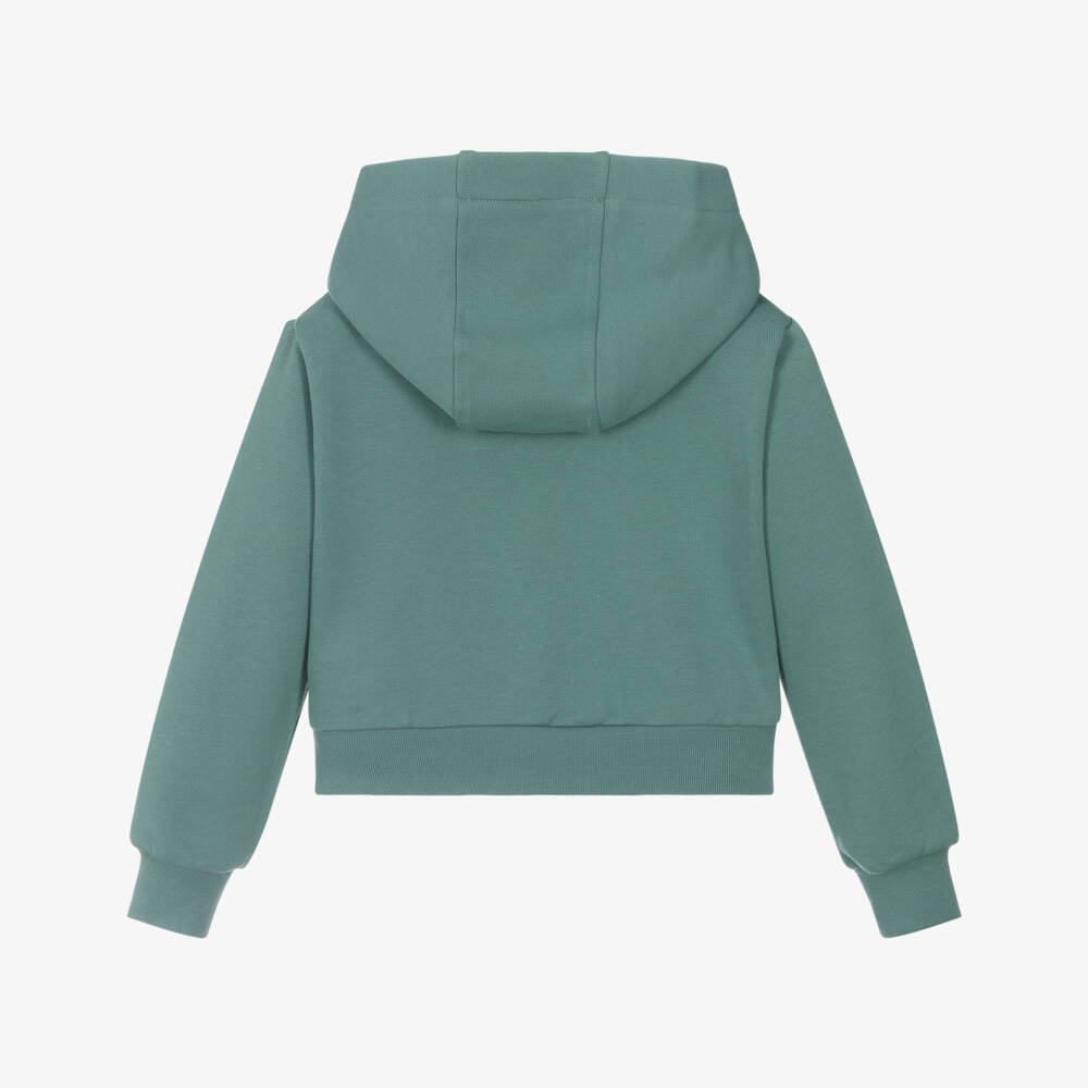 Versace-Girls Spring Green Cotton Top | Childrensalon Outlet