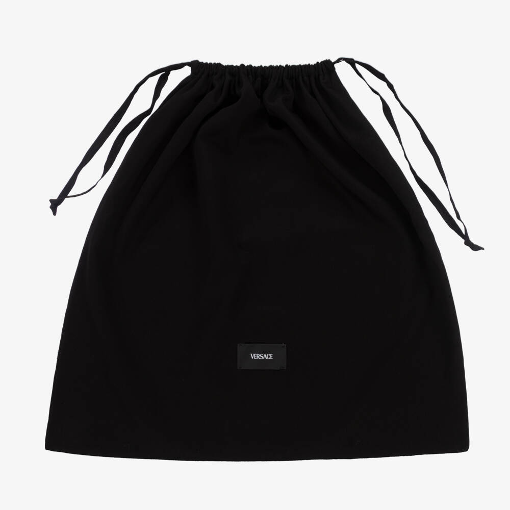 Versace-Girls Suede and Sherpa Backpack | Childrensalon Outlet