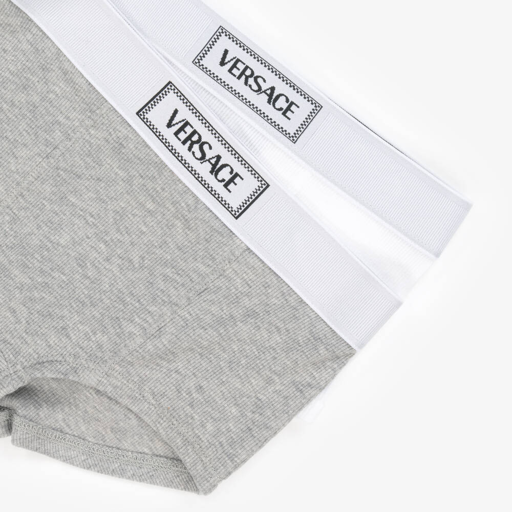 Versace-Girls Twin Set Soft Jersey Briefs | Childrensalon Outlet