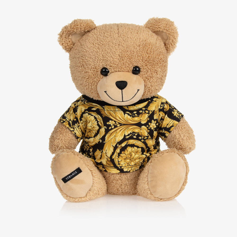Versace - Gold Baroque Teddy Bear (30cm) | Childrensalon