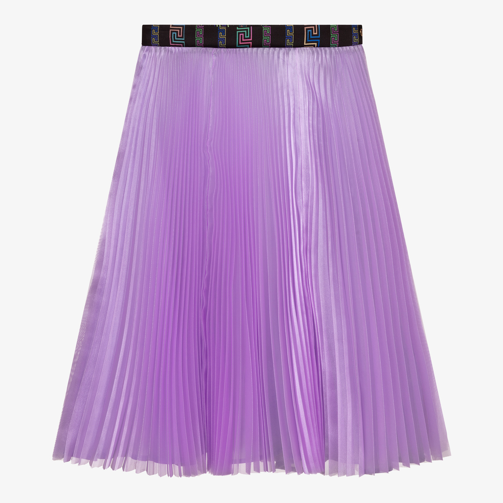 Versace - Violetter Organza-Faltenrock  | Childrensalon