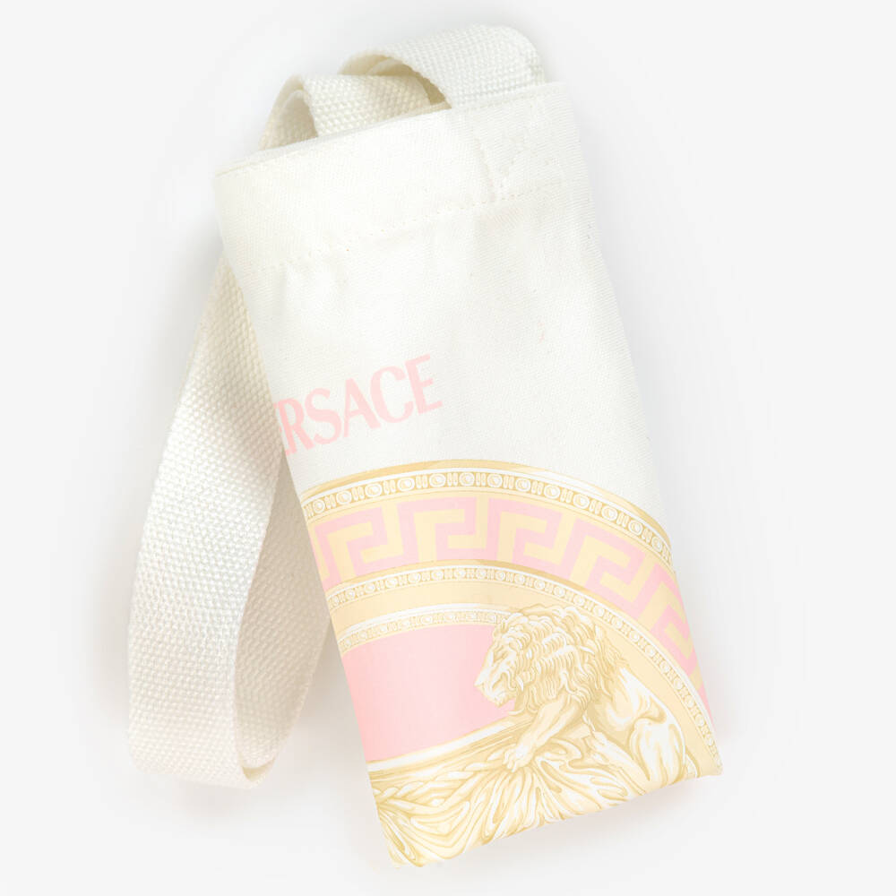 Versace-Ivory & Blush Designer Tote for Girls | Childrensalon Outlet