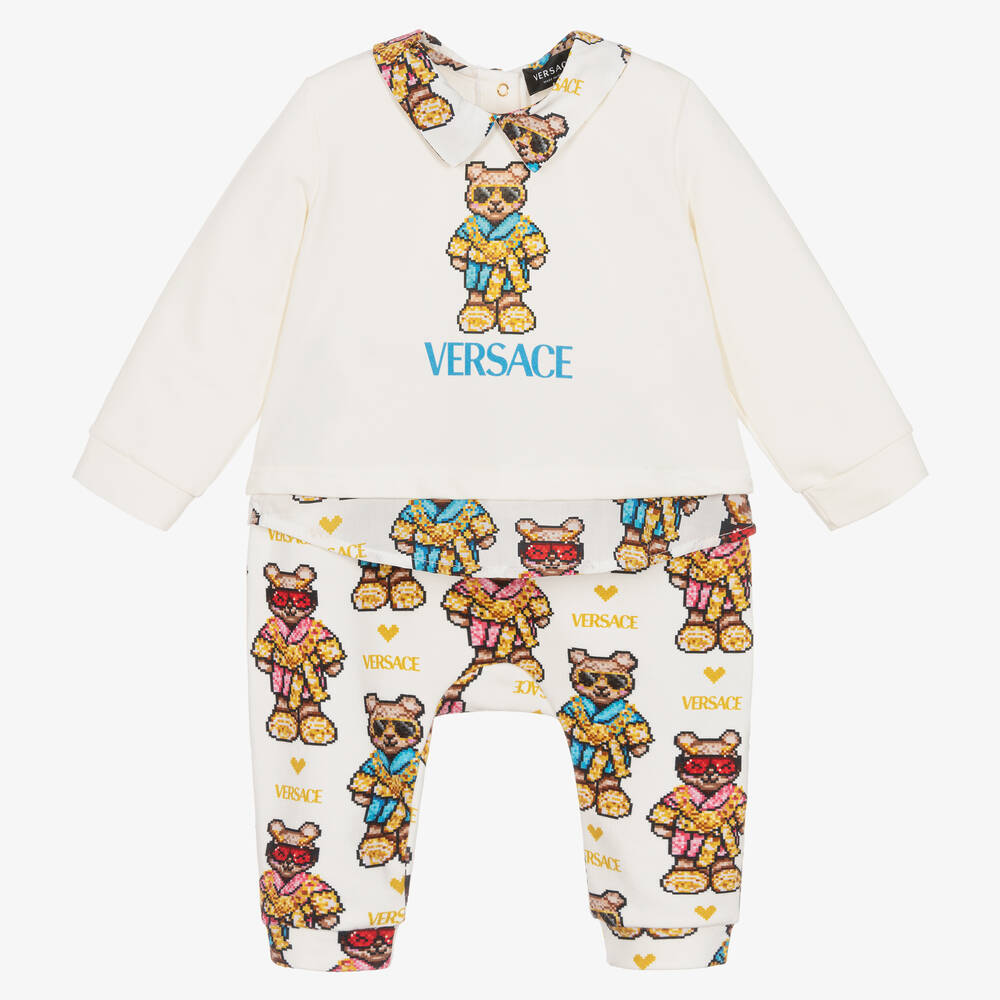 Versace - Ensemble pantalon ivoire nounours | Childrensalon