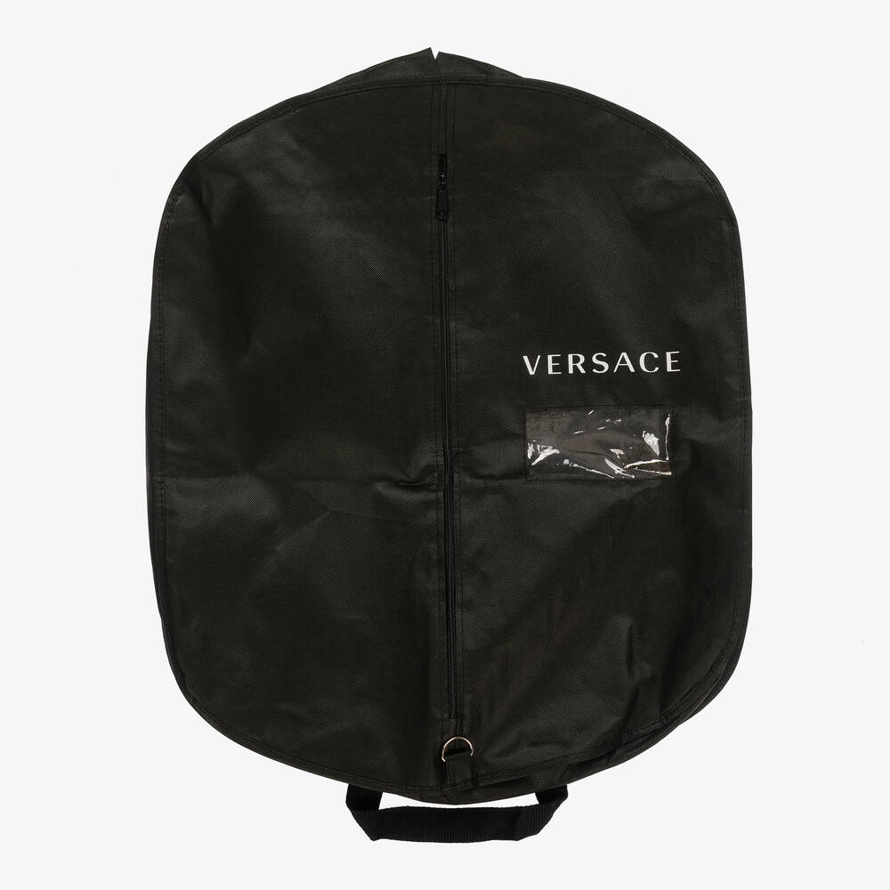 Versace-أوفرول شتوي بطبعة باروك لون عاجي وذهبي | Childrensalon Outlet
