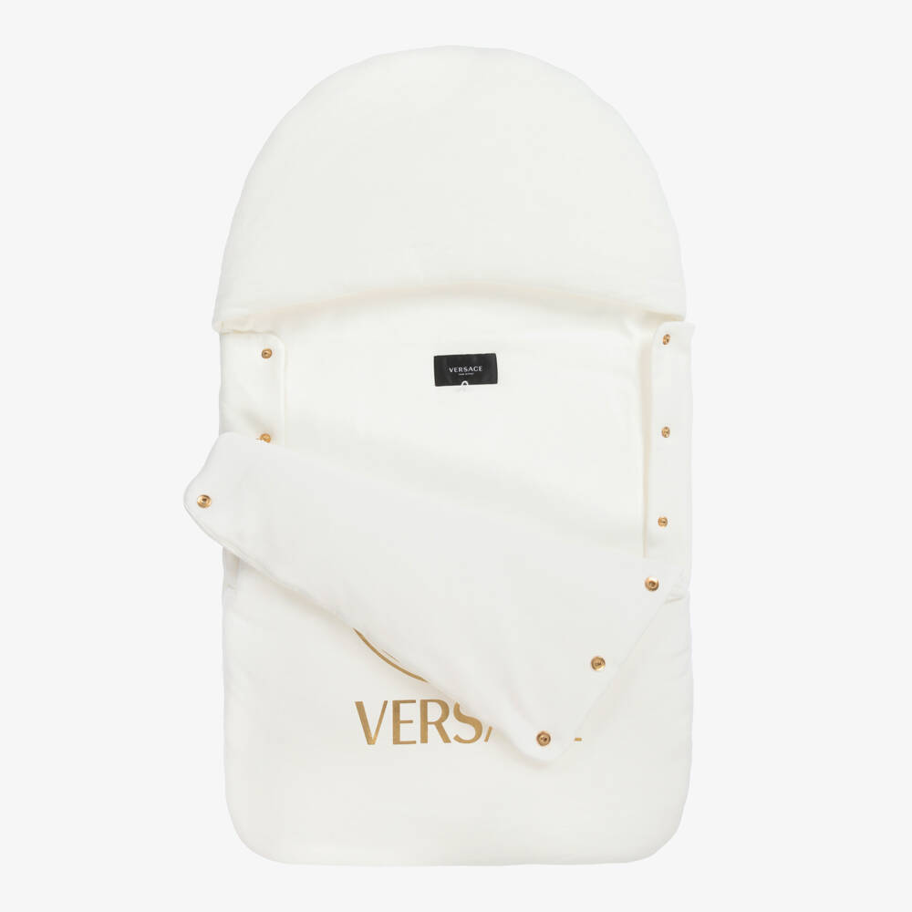 Versace-Ivory & Gold Sleep Nest (74cm) | Childrensalon Outlet