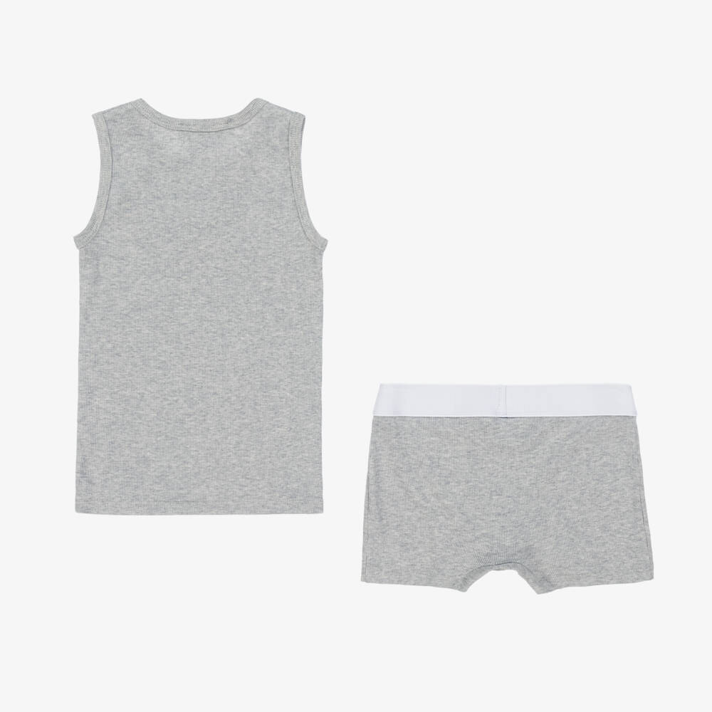 Versace-Junior Boys Classic Grey Underwear Duo | Childrensalon Outlet