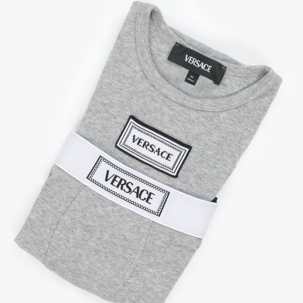 Versace-Junior Boys Classic Grey Underwear Duo | Childrensalon Outlet