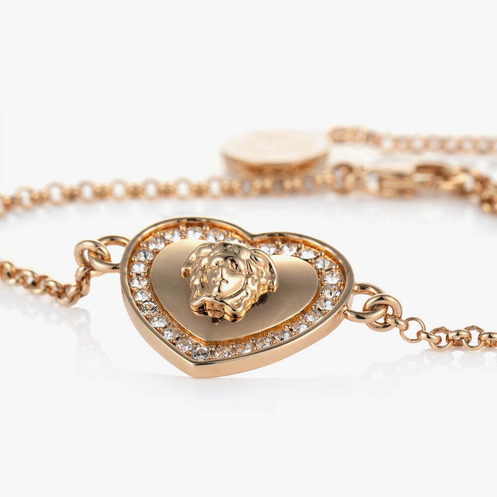 Versace-Medusa Heart Bracelet (26cm) | Childrensalon Outlet