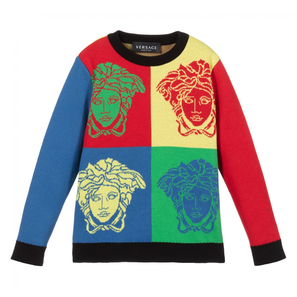 Versace - Multicolour Medusa Sweater | Childrensalon