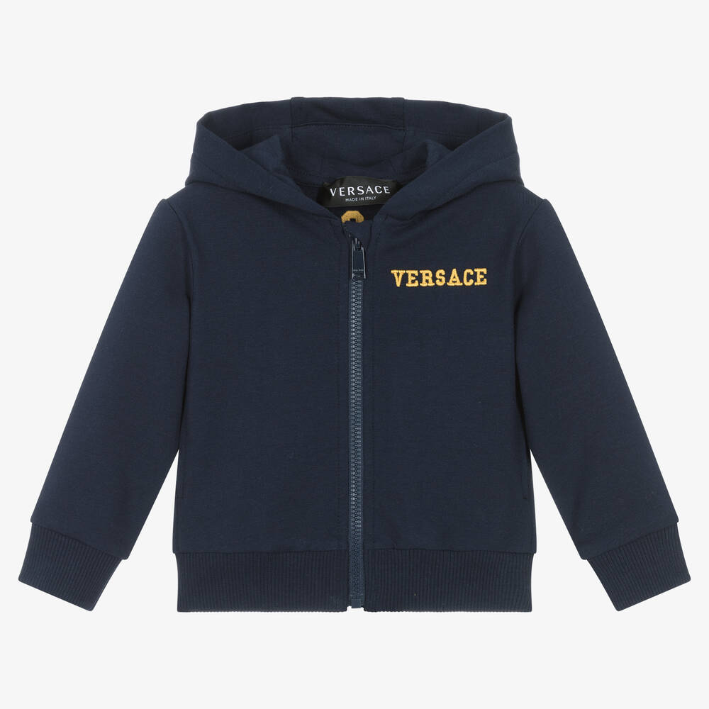 Versace - Navyblaue Medusa Baumwolljacke | Childrensalon