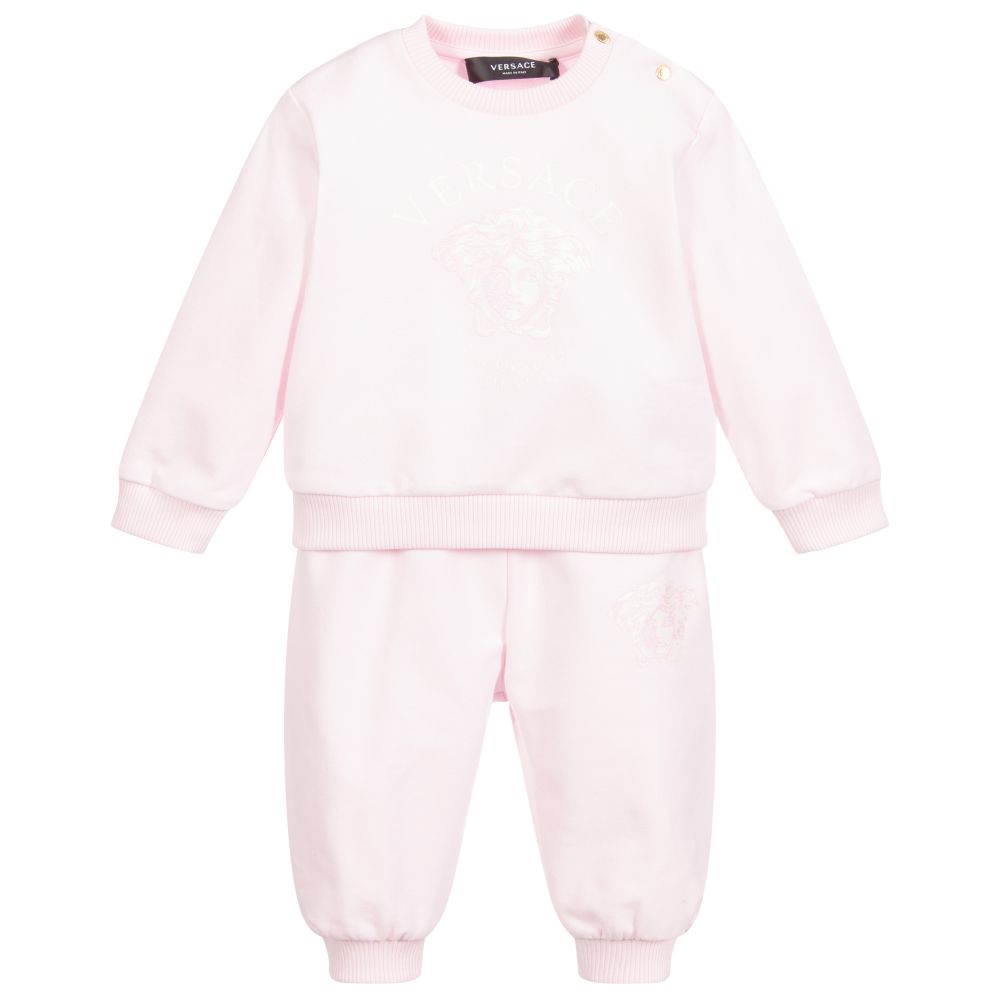 Versace - Baumwoll-Trainingsanzug mit Logo für Babys | Childrensalon