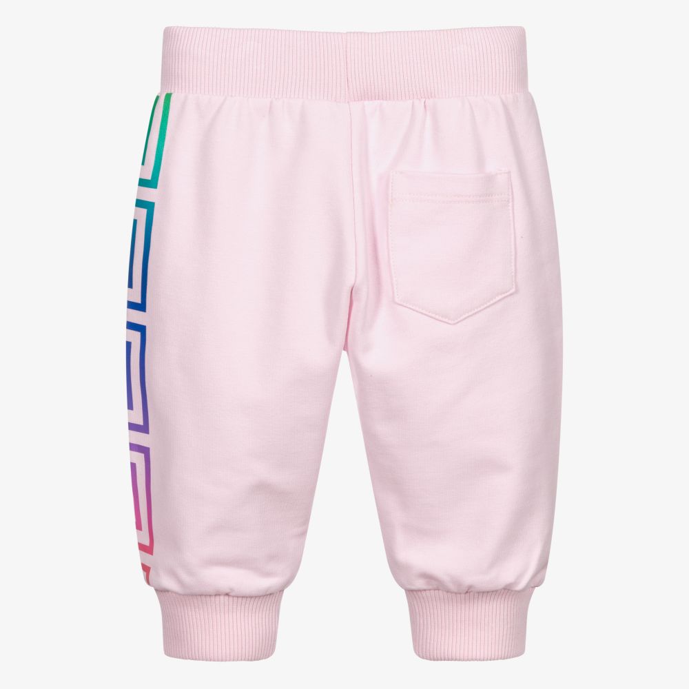 Versace-جوغرز أطفال بناتي قطن جيرسي لون زهري | Childrensalon Outlet