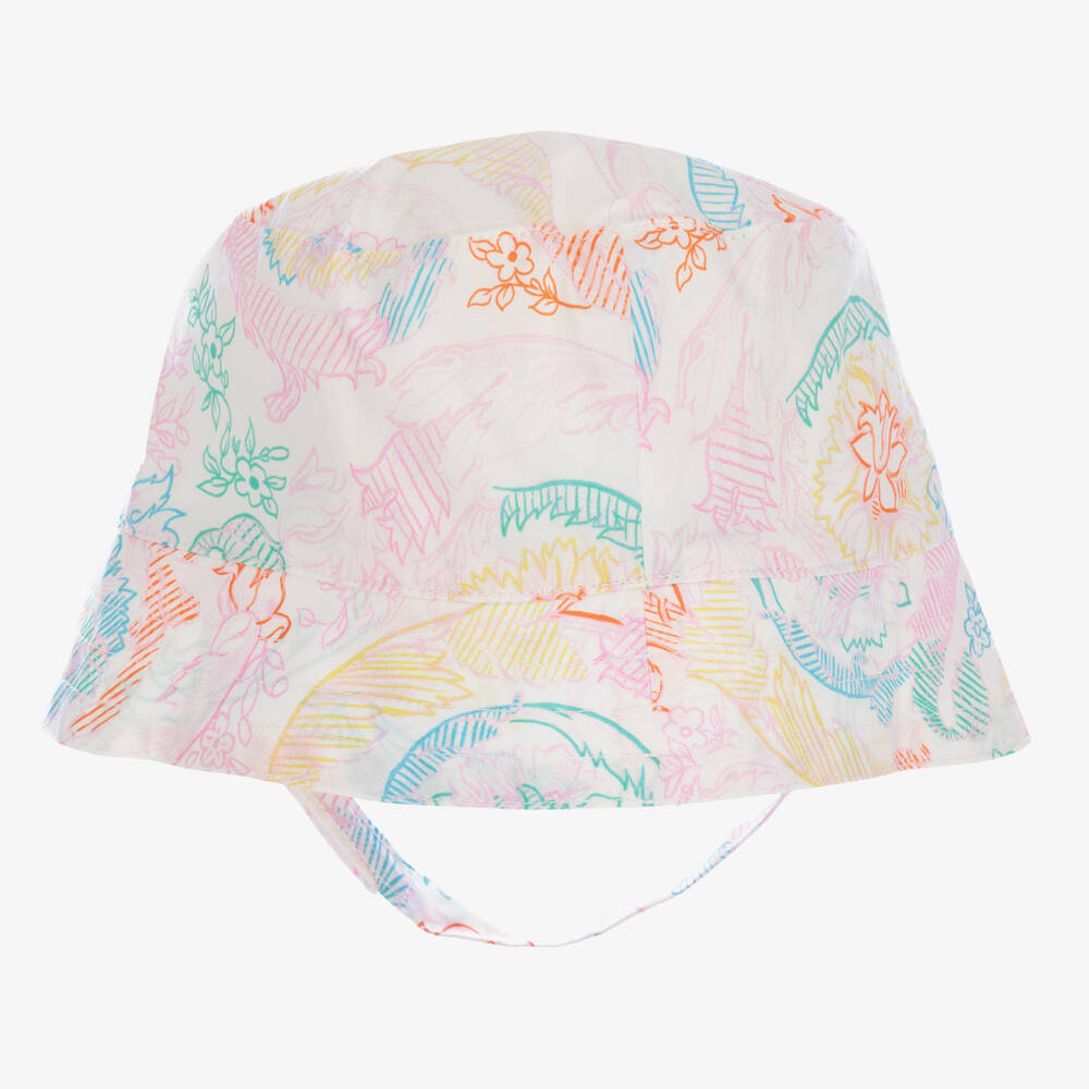 Versace-Pink Cotton Sun Hat | Childrensalon Outlet