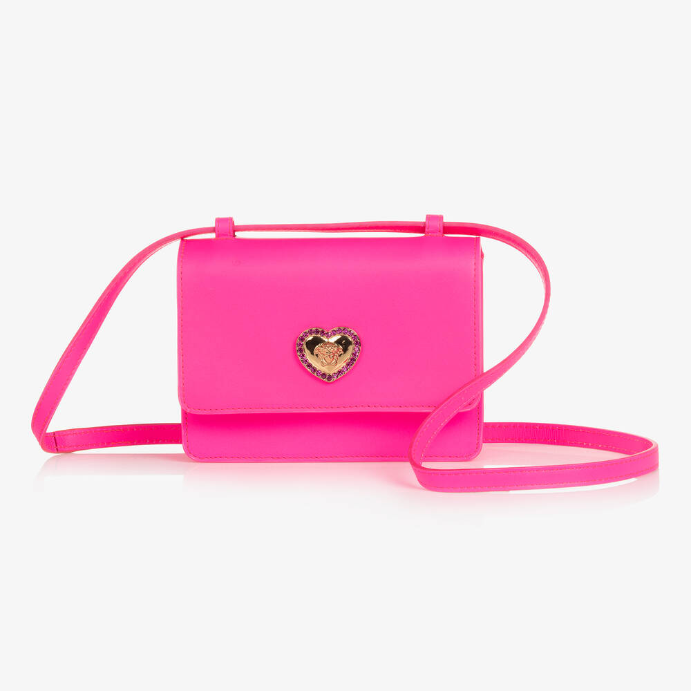 Versace - Розовая кожаная сумка Medusa (17см) | Childrensalon