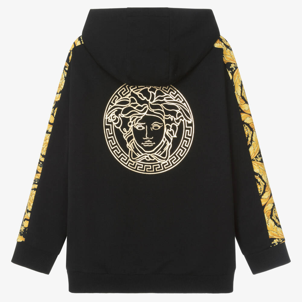 Black and gold versace hoodie hotsell