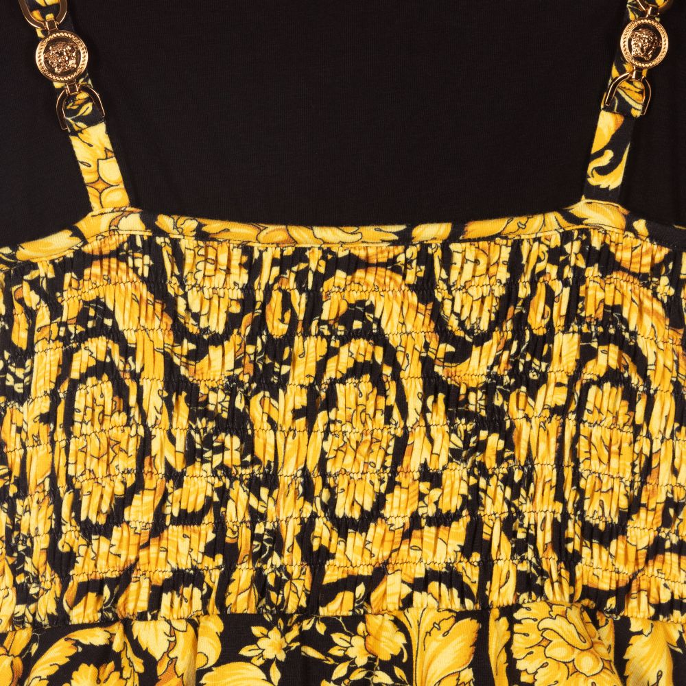 Versace-Teen Black & Gold Dress | Childrensalon Outlet